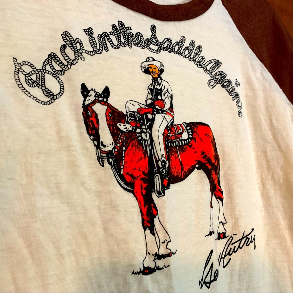 Rare vintage Gene Autry Women’s tee-Fits Size Small/ Medium